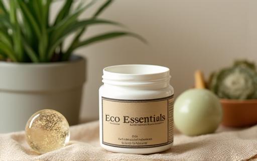 A product shot of Eco Essentials' sustainable packaging.